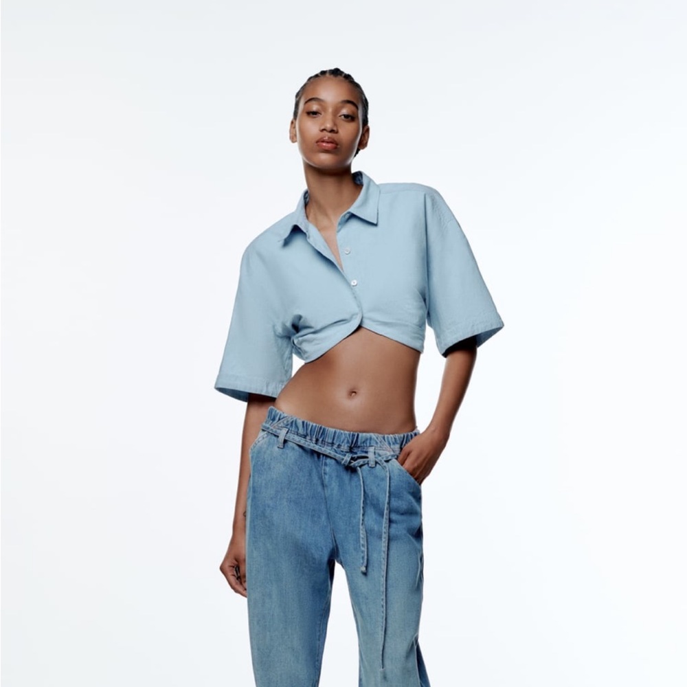 Zara denim shirt